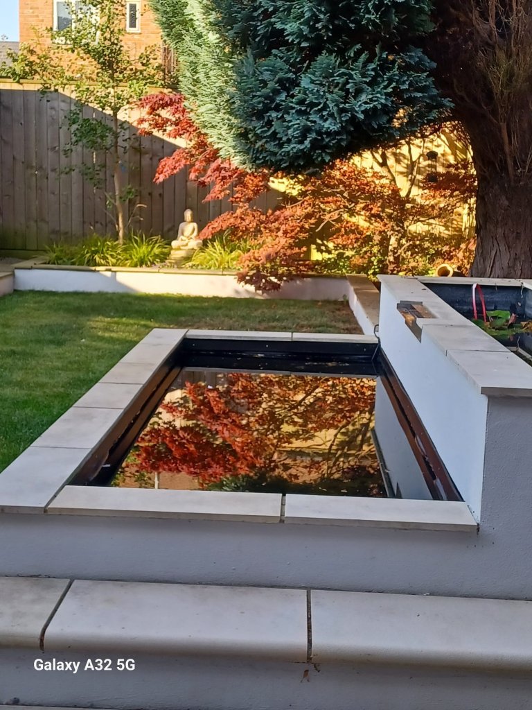 Customer photo after battle with a leaky pond
