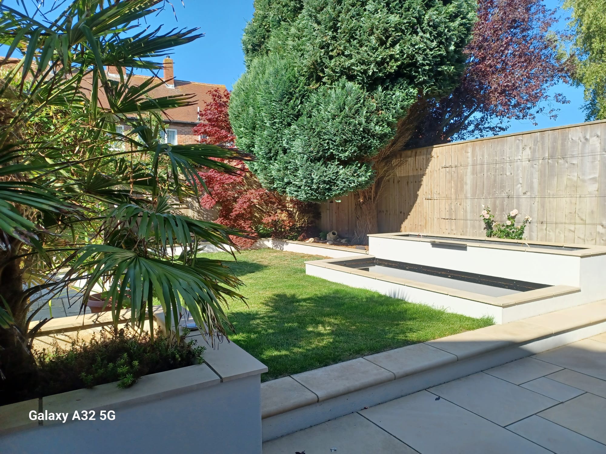 A customer shot photo of their garden pond